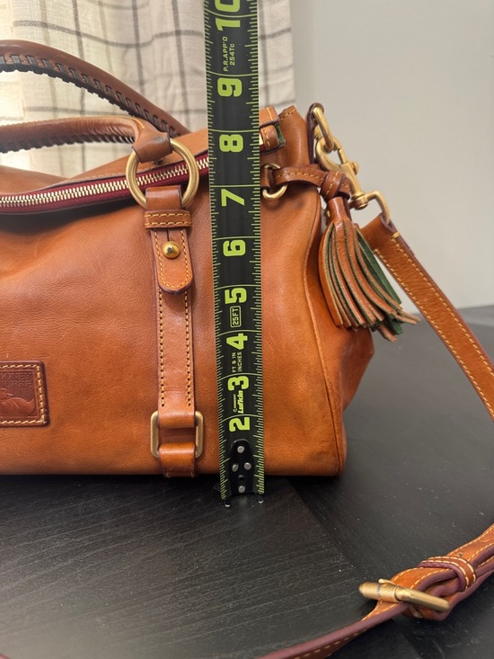 Dooney & Bourke Original Large Florentine Leather Satchel Natural - Picture 4 of 16